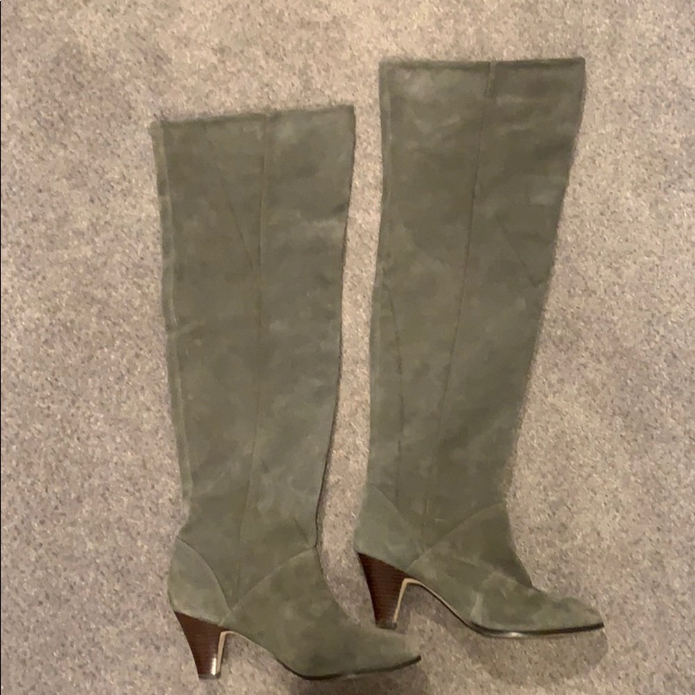 Suede over the knee boots